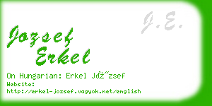 jozsef erkel business card